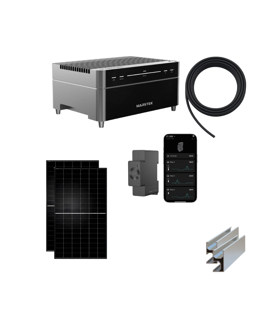 Kit Solaire Plug & Play Venus A – 2 Panneaux | Autoconsommation avec Batterie