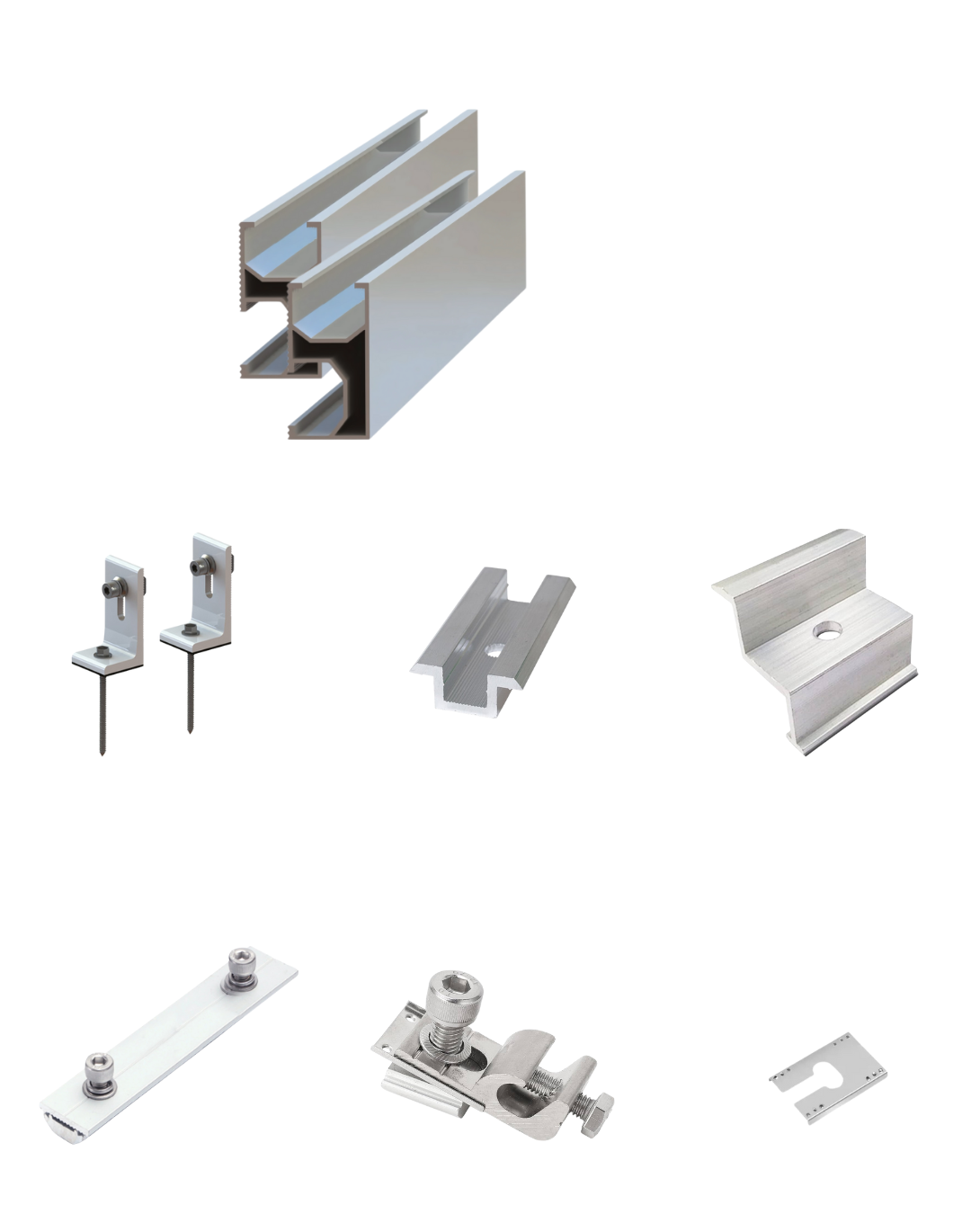 Kit de Fixation Toiture pour 2 Panneaux Solaires - watt.re