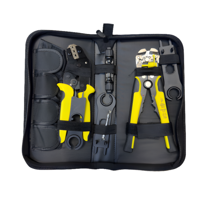 Kit Outils Sertissage Câble Solaire - Pince à Dénuder + Sertir + Clés MC4