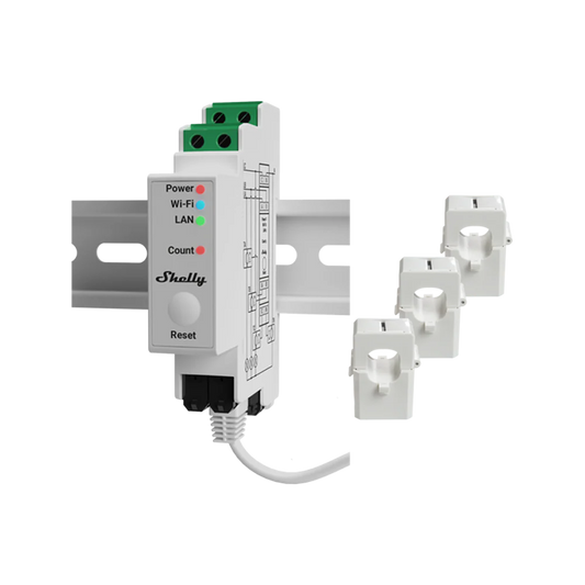 Shelly Pro 3EM – Compteur d'énergie Wi-Fi & LAN