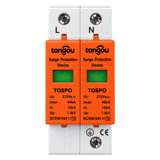 TONGOU TOSPO-C40/2 – Parafoudre AC 2P 15-40kA 275V