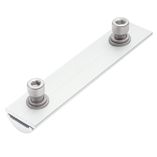 Connecteur de rail solaire – Aluminium & Inox – Jonction droite - watt.re