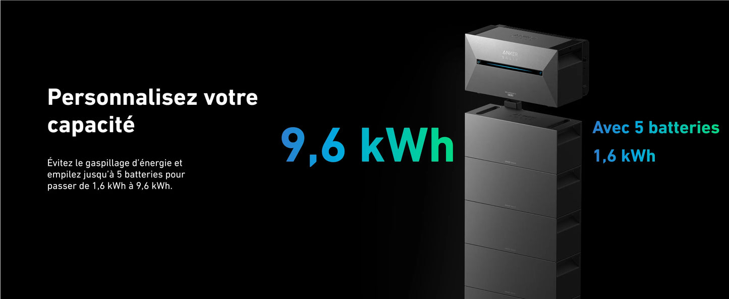 Anker SOLIX BP1600 - Batterie additionnelle 1,6 kWh